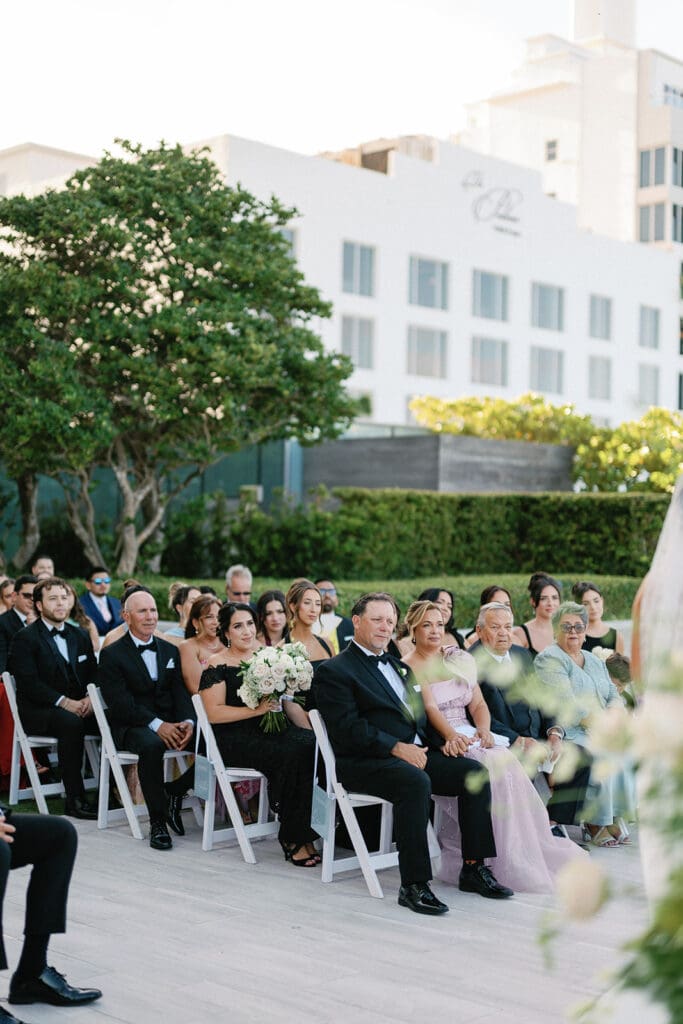 The Miami Beach Edition Wedding ceremony parents reaction