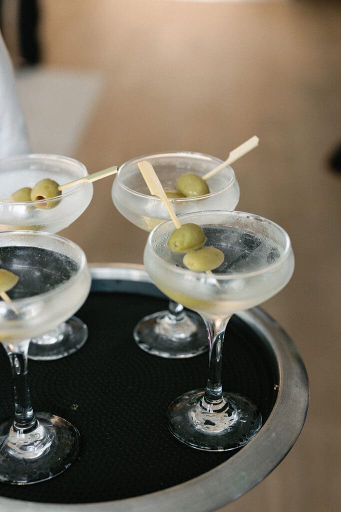 cocktail hour detail shot