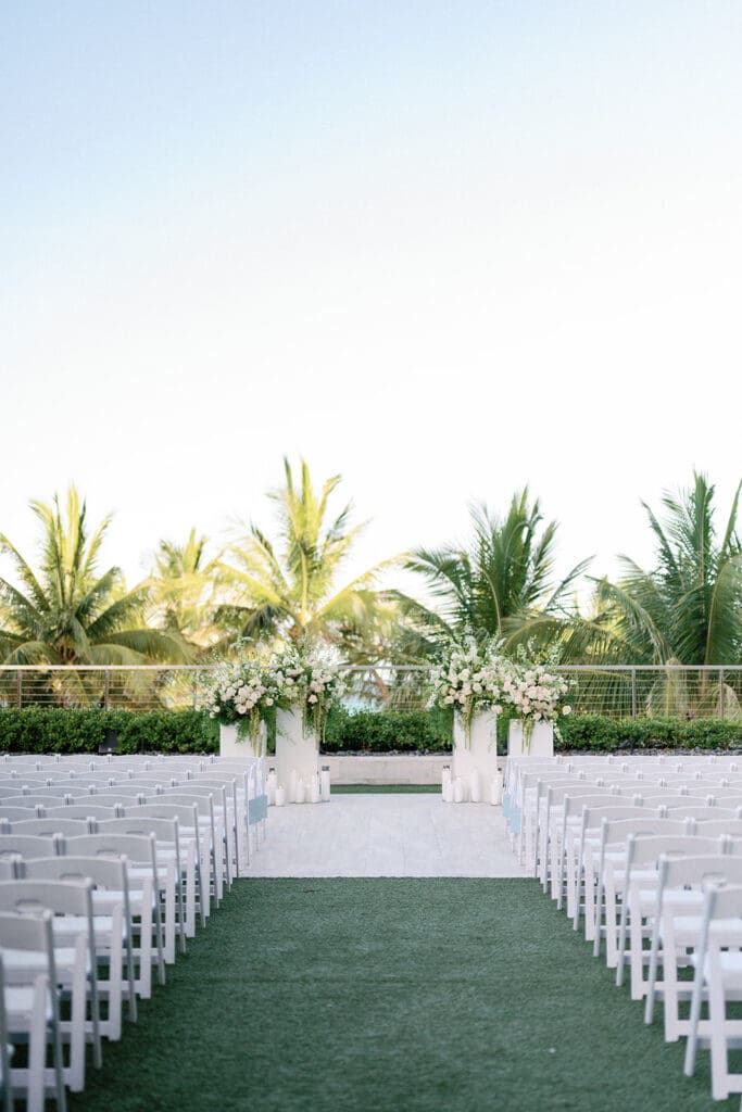 The Miami Beach Edition Wedding ceremony details