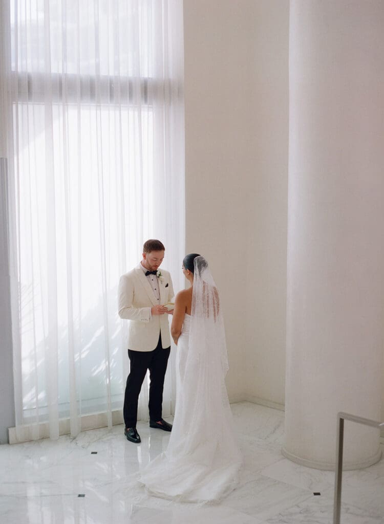 miami-beach-edition-wedding-first-look-staircase